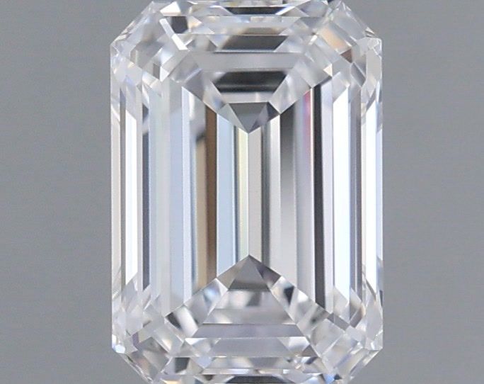 1.11 Carat Emerald Shaped, Ideal Cut, D Color, VVS2 Clarity, IGI Certified Lab Grown Diamond