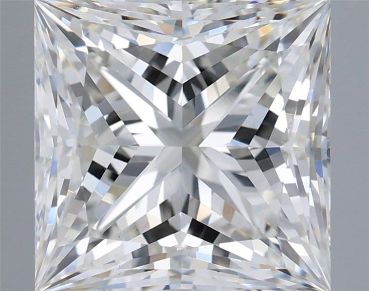 5.07 Carat Princess Shaped, Ideal Cut, H Color, VS1 Clarity, IGI Certified Lab Grown Diamond