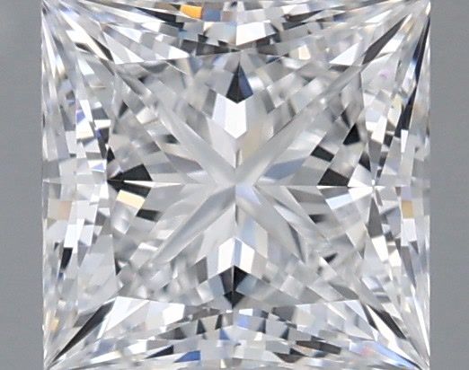 1.08 Carat Princess Shaped, Ideal Cut, D Color, IF Clarity, IGI Certified Lab Grown Diamond
