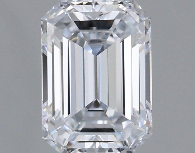 1.04 Carat Emerald Shaped, Ideal Cut, E Color, VVS1 Clarity, IGI Certified Lab Grown Diamond