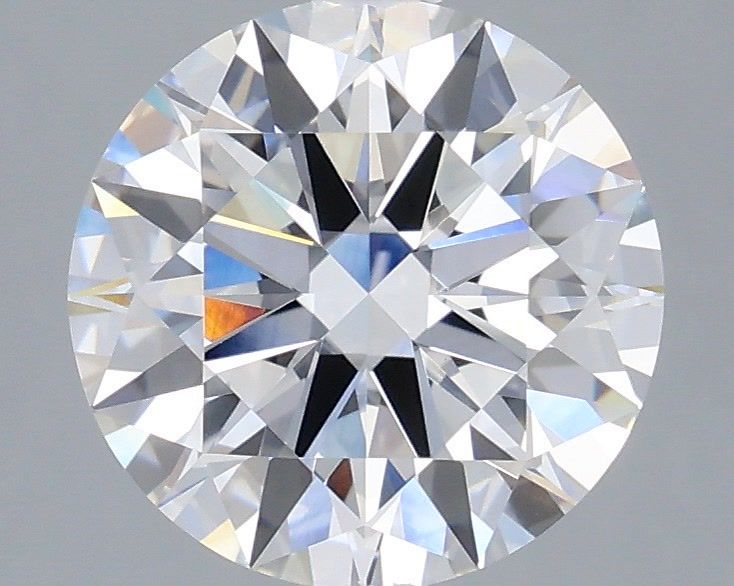 3.05 Carat Round Shaped, Ideal Cut, E Color, VVS2 Clarity, IGI Certified Lab Grown Diamond