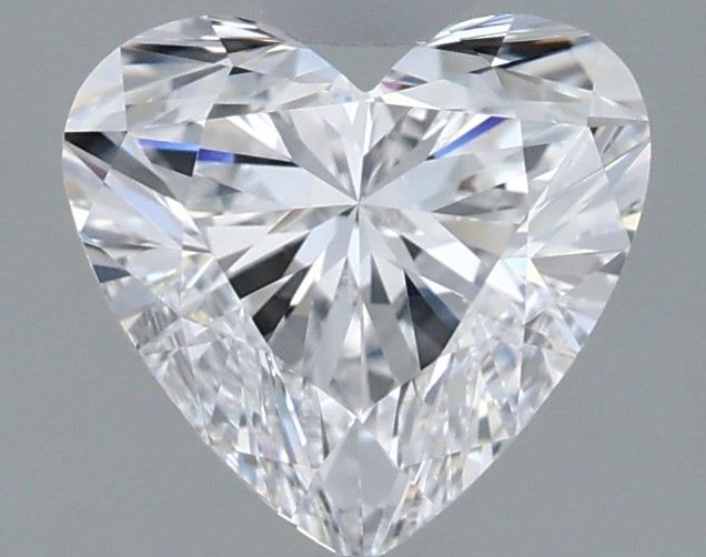 0.96 Carat Heart Shaped, Ideal Cut, D Color, VVS2 Clarity, IGI Certified Lab Grown Diamond