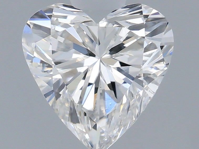 0.57 Carat Heart Shaped, Very Good Cut, E Color, VVS2 Clarity, IGI Certified Lab Grown Diamond