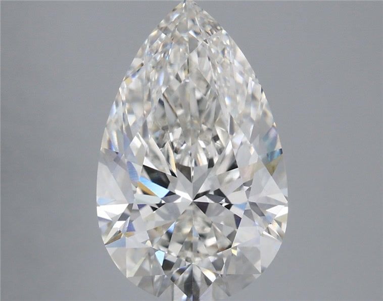 4.05 Carat Pear Shaped, Ideal Cut, G Color, VVS2 Clarity, IGI Certified Lab Grown Diamond