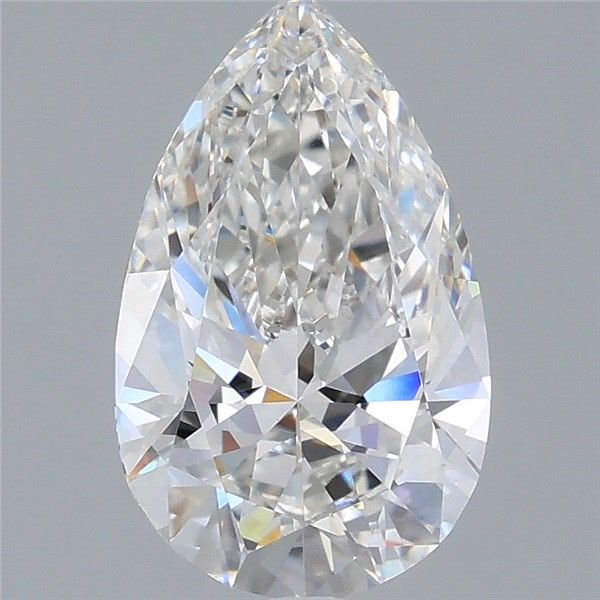 1.73 Carat Pear Shaped, Ideal Cut, F Color, VVS2 Clarity, IGI Certified Lab Grown Diamond