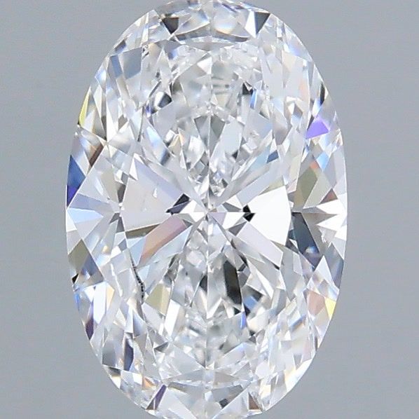 1.23 Carat Oval Shaped, Very Good Cut, D Color, VS2 Clarity, IGI Certified Lab Grown Diamond