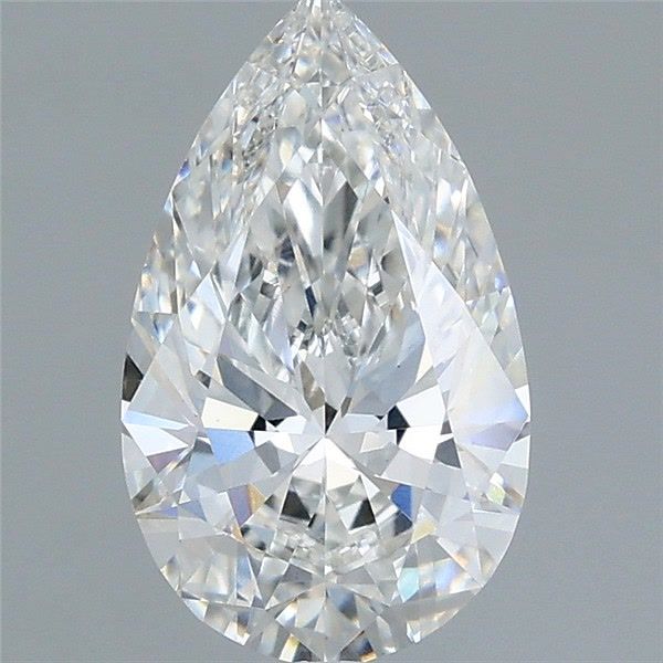 1.56 Carat Pear Shaped, Ideal Cut, F Color, VS1 Clarity, IGI Certified Lab Grown Diamond