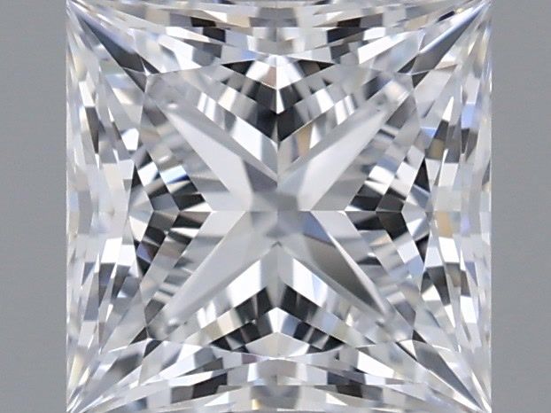 1.11 Carat Princess Shaped, Ideal Cut, D Color, VVS2 Clarity, IGI Certified Lab Grown Diamond