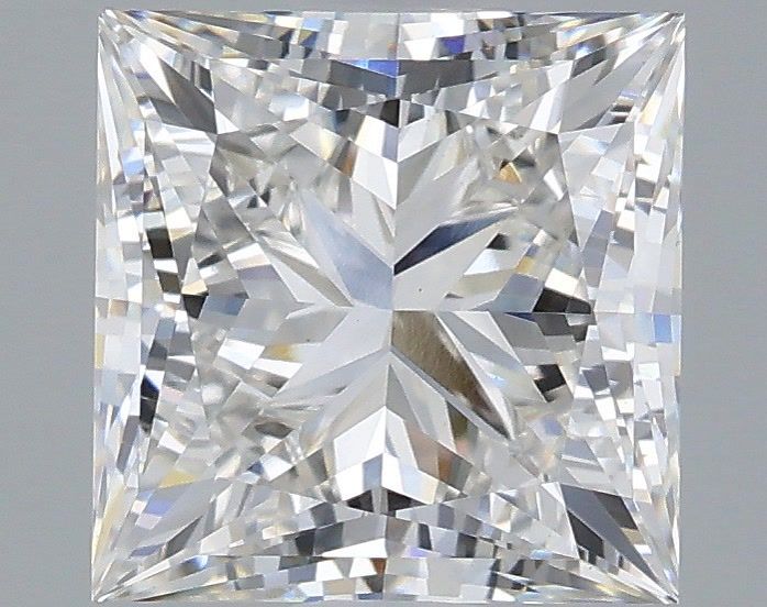 2.94 Carat Princess Shaped, Very Good Cut, F Color, VS1 Clarity, IGI Certified Lab Grown Diamond
