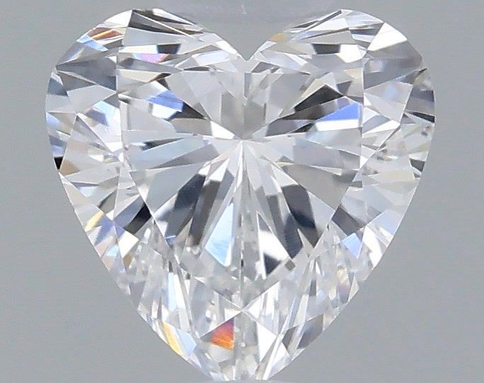 0.56 Carat Heart Shaped, Very Good Cut, D Color, VVS2 Clarity, IGI Certified Lab Grown Diamond