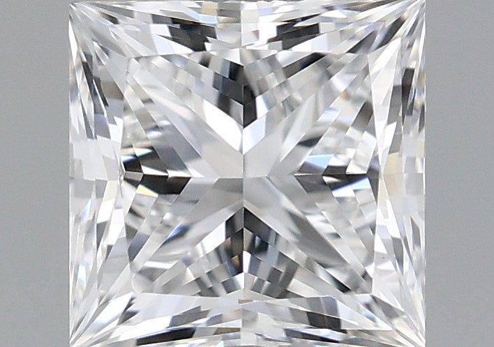 1.00 Carat Princess Shaped, Ideal Cut, E Color, VVS1 Clarity, IGI Certified Lab Grown Diamond