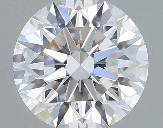 0.35 Carat Round Shaped, Ideal Cut, D Color, VVS2 Clarity, IGI Certified Lab Grown Diamond