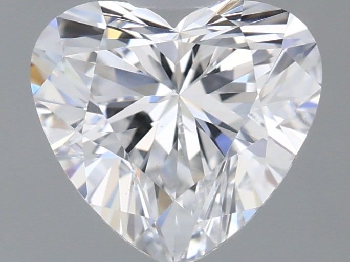 0.98 Carat Heart Shaped, Ideal Cut, D Color, VS1 Clarity, IGI Certified Lab Grown Diamond