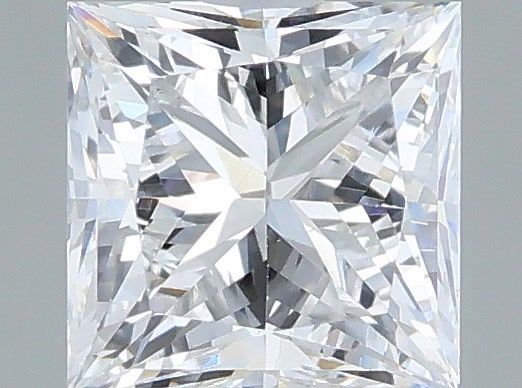0.55 Carat Princess Shaped, Very Good Cut, D Color, VVS2 Clarity, IGI Certified Lab Grown Diamond
