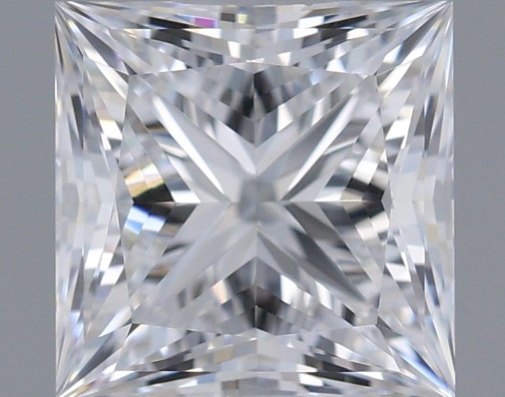 1.25 Carat Princess Shaped, Ideal Cut, D Color, VVS2 Clarity, IGI Certified Lab Grown Diamond