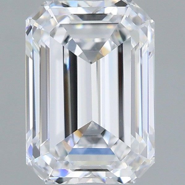 1.53 Carat Emerald Shaped, Very Good Cut, D Color, VVS2 Clarity, IGI Certified Lab Grown Diamond
