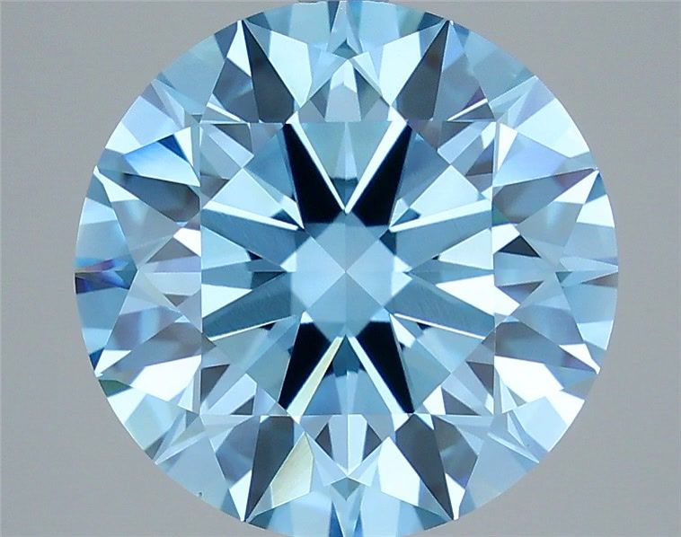 6.04 Carat Round Shaped, Ideal Cut, VVS2 Clarity, IGI Certified Lab Grown Diamond