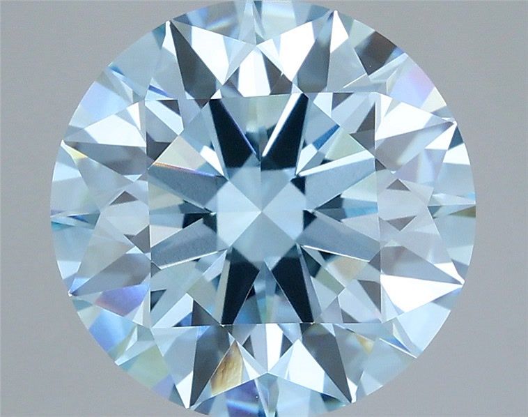6.06 Carat Round Shaped, Ideal Cut, VVS2 Clarity, IGI Certified Lab Grown Diamond