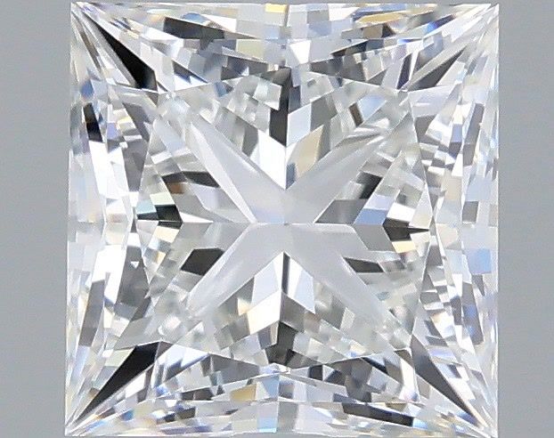 1.74 Carat Princess Shaped, Very Good Cut, F Color, VVS2 Clarity, IGI Certified Lab Grown Diamond