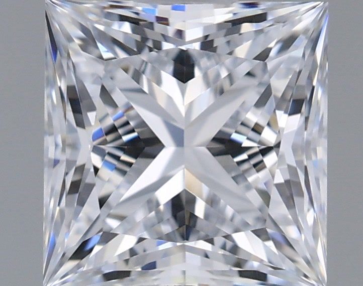 1.21 Carat Princess Shaped, Ideal Cut, E Color, VVS1 Clarity, IGI Certified Lab Grown Diamond