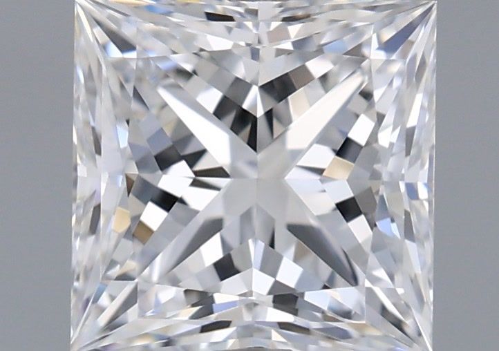 1.07 Carat Princess Shaped, Ideal Cut, D Color, VVS1 Clarity, IGI Certified Lab Grown Diamond
