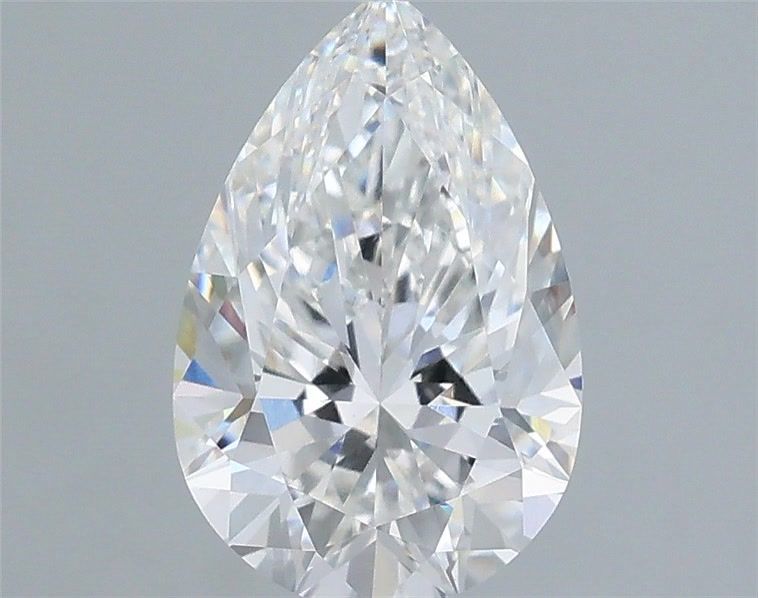 1.08 Carat Pear Shaped, Excellent Cut, E Color, VVS2 Clarity, IGI Certified Lab Grown Diamond