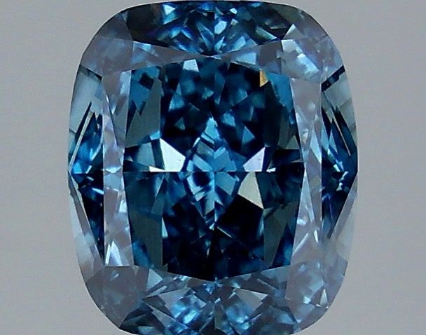 2.51 Carat Cushion Shaped, Very Good Cut, FANCY VIVID BLUE Color, VS2 Clarity, IGI Certified Lab Grown Diamond