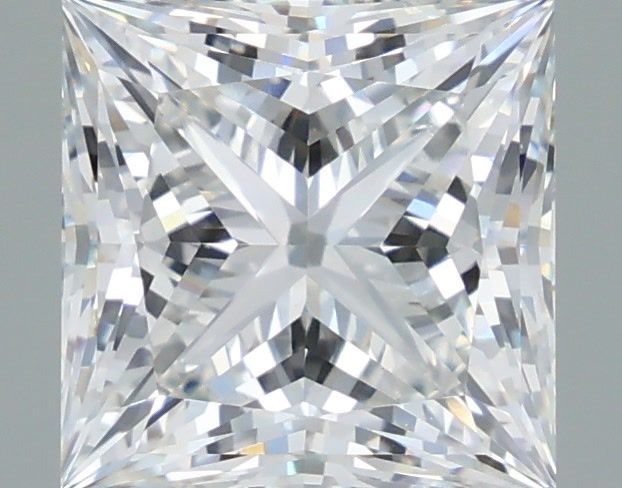 3.37 Carat Princess Shaped, Ideal Cut, F Color, VVS2 Clarity, IGI Certified Lab Grown Diamond