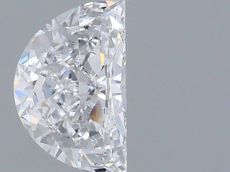 1.03 Carat Half Moon Shaped, Very Good Cut, D Color, VS2 Clarity, IGI Certified Lab Grown Diamond