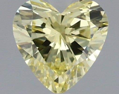 0.73 Carat Heart Shaped, Very Good Cut, FANCY VIVID YELLOW Color, VS2 Clarity, IGI Certified Lab Grown Diamond