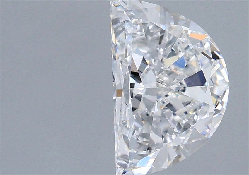 1.50 Carat Half Moon Shaped, Very Good Cut, D Color, VVS2 Clarity, IGI Certified Lab Grown Diamond
