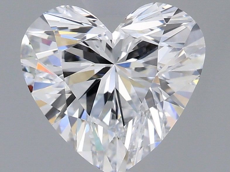 1.61 Carat Heart Shaped, Ideal Cut, D Color, VVS2 Clarity, IGI Certified Lab Grown Diamond