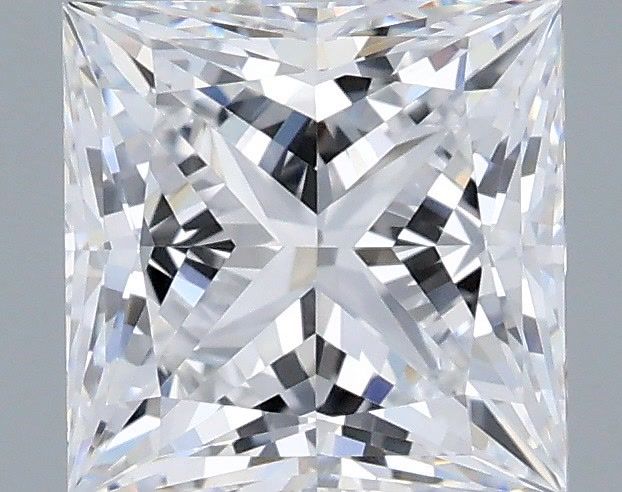 1.34 Carat Princess Shaped, Ideal Cut, D Color, VS1 Clarity, IGI Certified Lab Grown Diamond