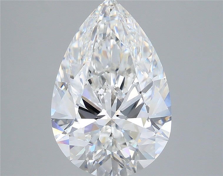 4.80 Carat Pear Shaped, Very Good Cut, E Color, VVS2 Clarity, IGI Certified Lab Grown Diamond