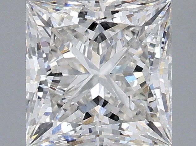 2.04 Carat Princess Shaped, Ideal Cut, F Color, VVS2 Clarity, IGI Certified Lab Grown Diamond