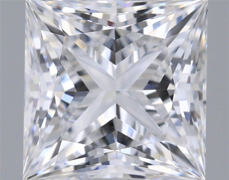 1.24 Carat Princess Shaped, Ideal Cut, D Color, VVS2 Clarity, IGI Certified Lab Grown Diamond