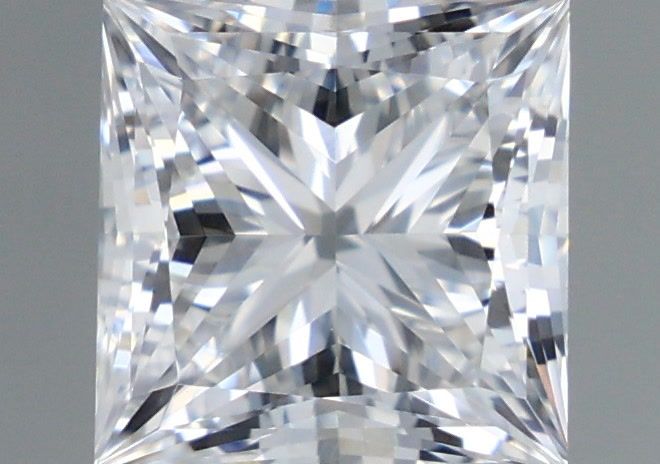 1.20 Carat Princess Shaped, Ideal Cut, E Color, VVS1 Clarity, IGI Certified Lab Grown Diamond