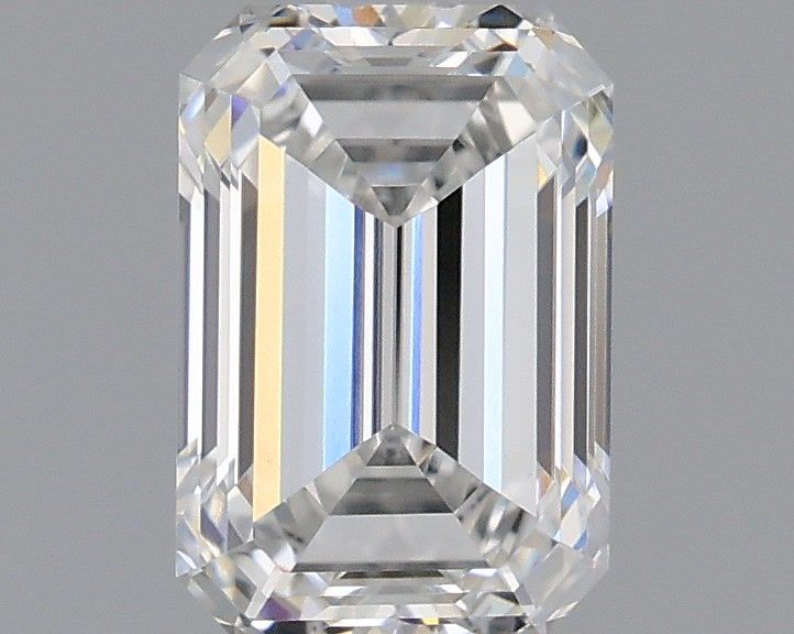 1.12 Carat Emerald Shaped, Ideal Cut, F Color, VVS2 Clarity, IGI Certified Lab Grown Diamond