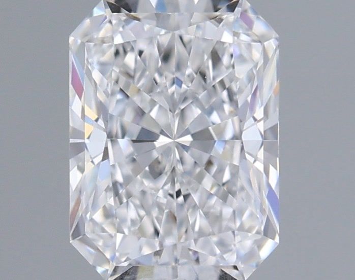 0.95 Carat Radiant Shaped, Ideal Cut, D Color, VVS2 Clarity, IGI Certified Lab Grown Diamond