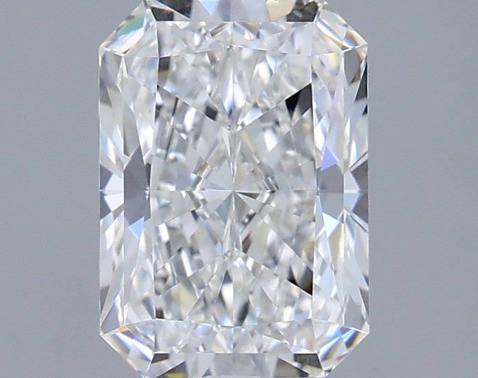 1.51 Carat Radiant Shaped, Very Good Cut, D Color, VVS2 Clarity, IGI Certified Lab Grown Diamond