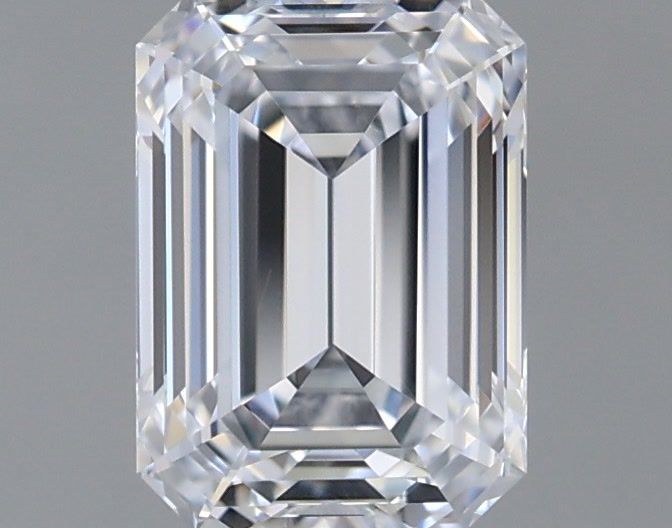 1.02 Carat Emerald Shaped, Ideal Cut, D Color, IF Clarity, IGI Certified Lab Grown Diamond