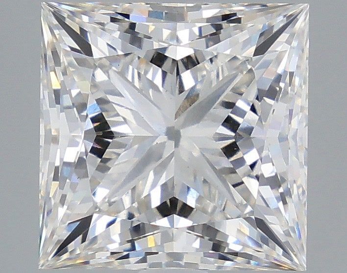 5.04 Carat Princess Shaped, Ideal Cut, H Color, VS1 Clarity, IGI Certified Lab Grown Diamond