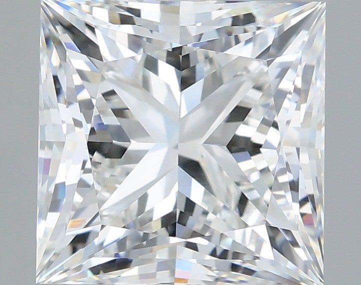 3.35 Carat Princess Shaped, Very Good Cut, F Color, VVS2 Clarity, IGI Certified Lab Grown Diamond