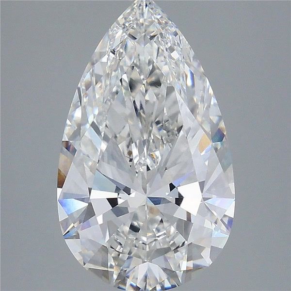 5.07 Carat Pear Shaped, Ideal Cut, E Color, VVS1 Clarity, IGI Certified Lab Grown Diamond