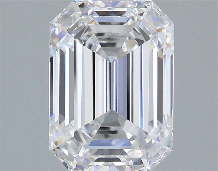 2.54 Carat Emerald Shaped, Ideal Cut, D Color, VVS2 Clarity, IGI Certified Lab Grown Diamond