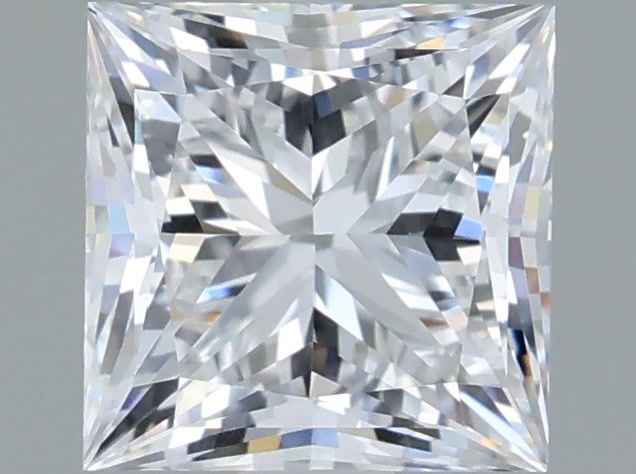 1.09 Carat Princess Shaped, Very Good Cut, D Color, VVS2 Clarity, IGI Certified Lab Grown Diamond