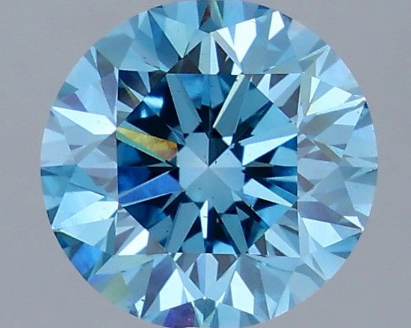2.20 Carat Round Shaped, Very Good Cut, FANCY BLUE Color, VS2 Clarity, IGI Certified Lab Grown Diamond