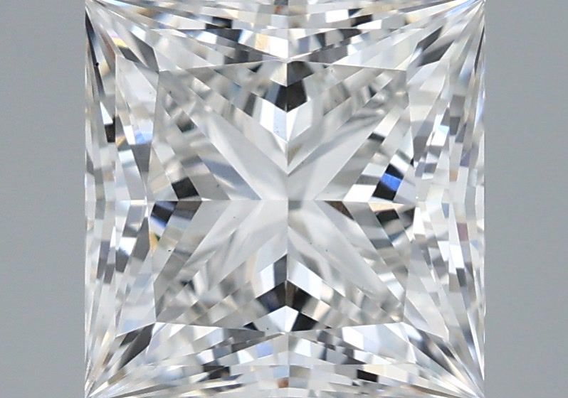 2.62 Carat Princess Shaped, Ideal Cut, G Color, VS1 Clarity, IGI Certified Lab Grown Diamond