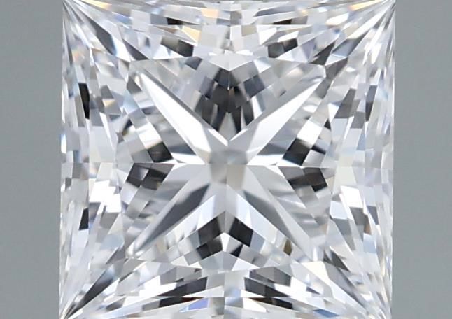 1.24 Carat Princess Shaped, Ideal Cut, D Color, VVS1 Clarity, IGI Certified Lab Grown Diamond