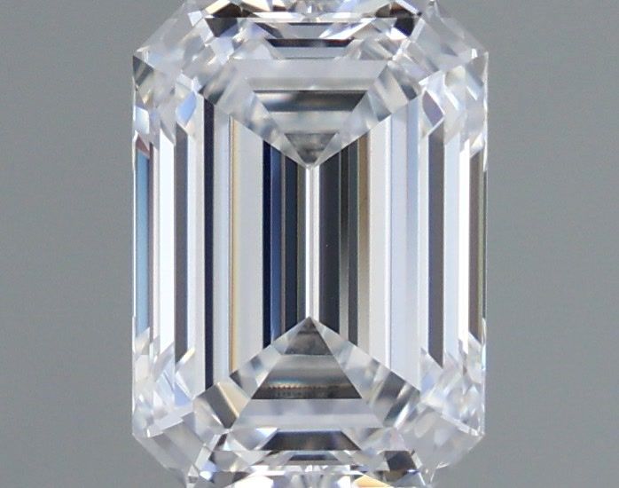 0.96 Carat Emerald Shaped, Ideal Cut, D Color, VS1 Clarity, IGI Certified Lab Grown Diamond
